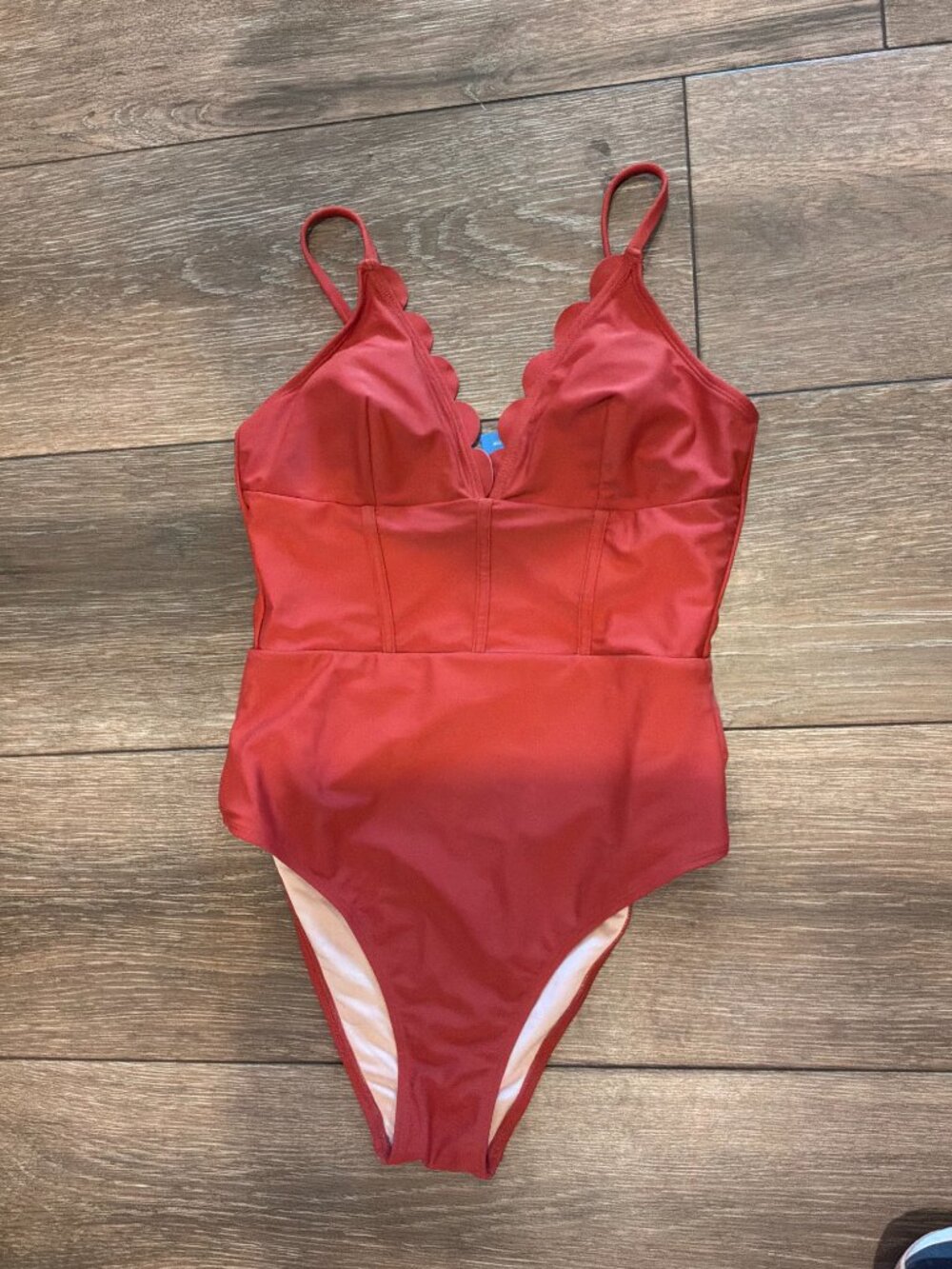 NWT Cupshe Sunset Glow Tummy Control 1 Piece swimsuit size Medium - Picture 3 of 11